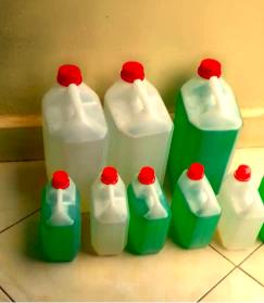 Liquid soap made by the women